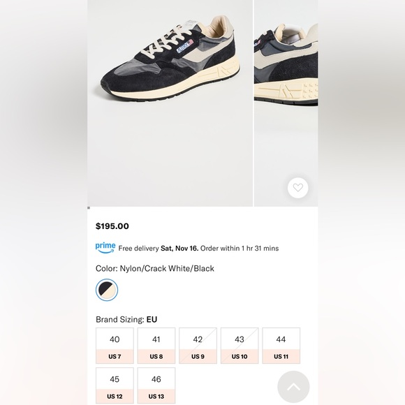 NEW- AUTRY Reelwind Sneaker - Picture 2 of 7